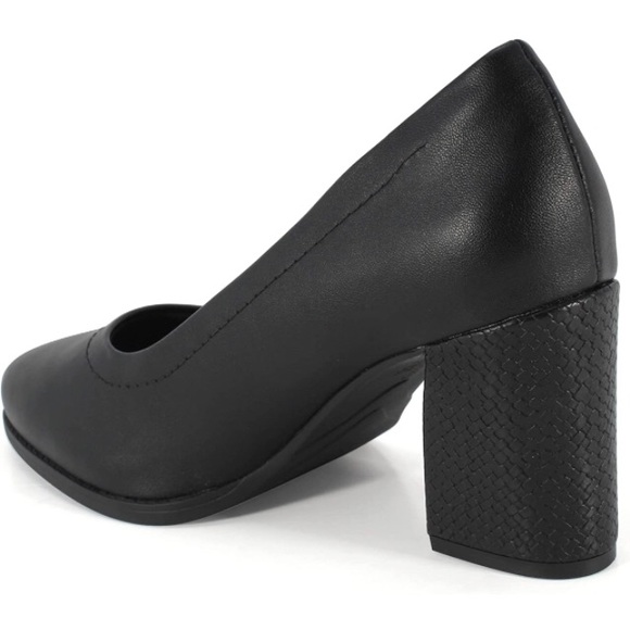 Comfort Flex Women’s Angela Pumps Black Block Heel Shoes Size 10 - Picture 5 of 14